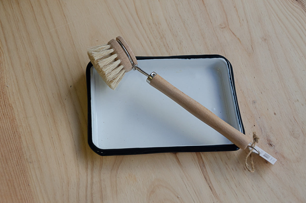 Cepillo para platos de madera