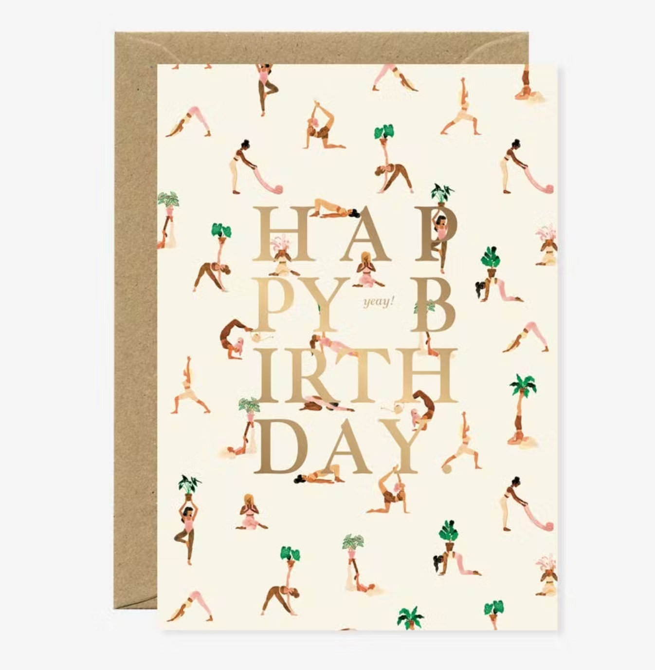 Happy Birthday Yoga Card