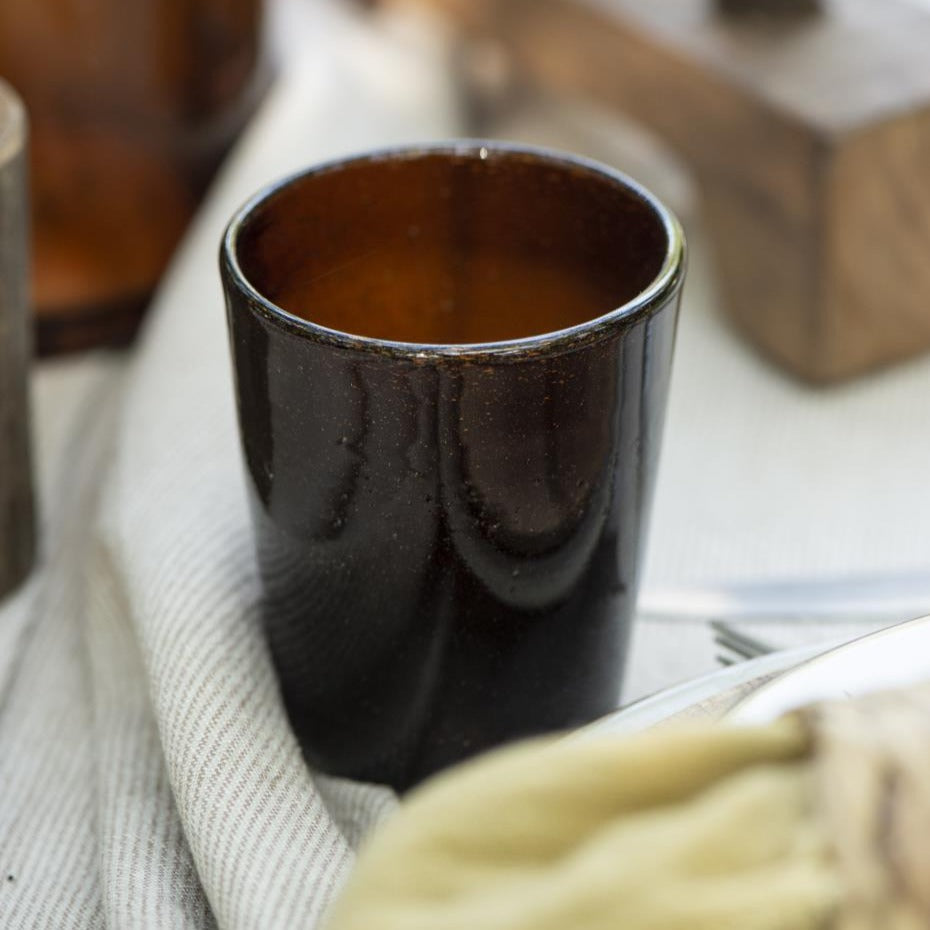 Drinking glass amber Colour Play