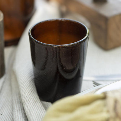 Drinking glass amber Colour Play