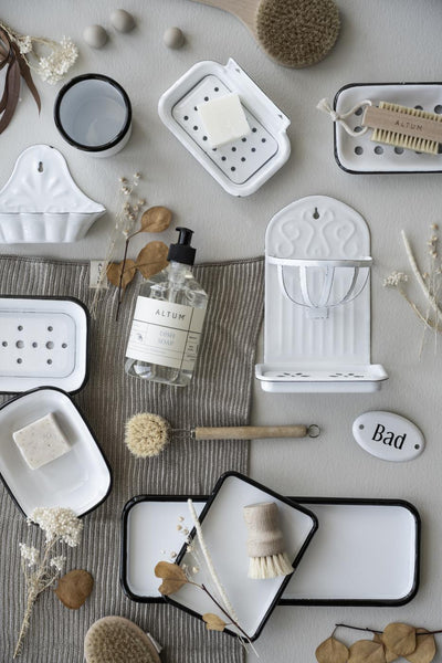 Tray oblong enamel