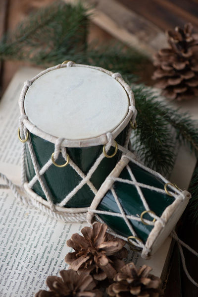 Tambor decorativo IB Laursen verde musgo (pequeno)