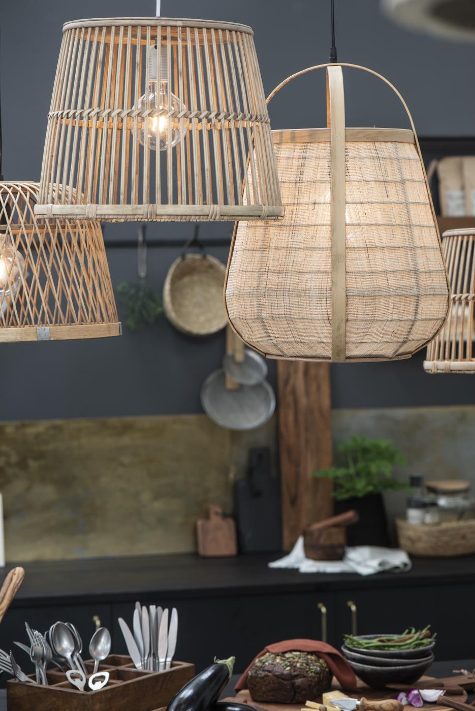 Hanging lamp bamboo cord L:150 cm