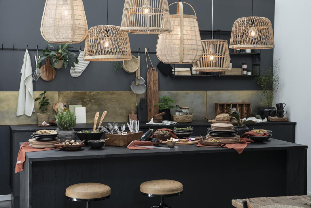 Hanging lamp bamboo cord L:150 cm