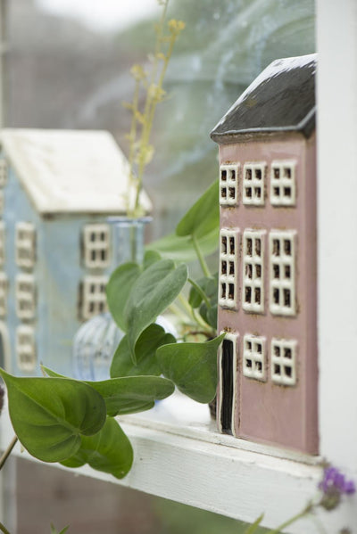 House f/tealight Nyhavn black roof