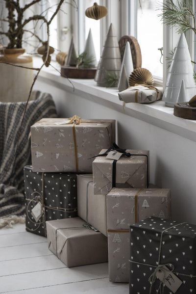 Christmas Kraft Wrapping Paper 5 m/roll