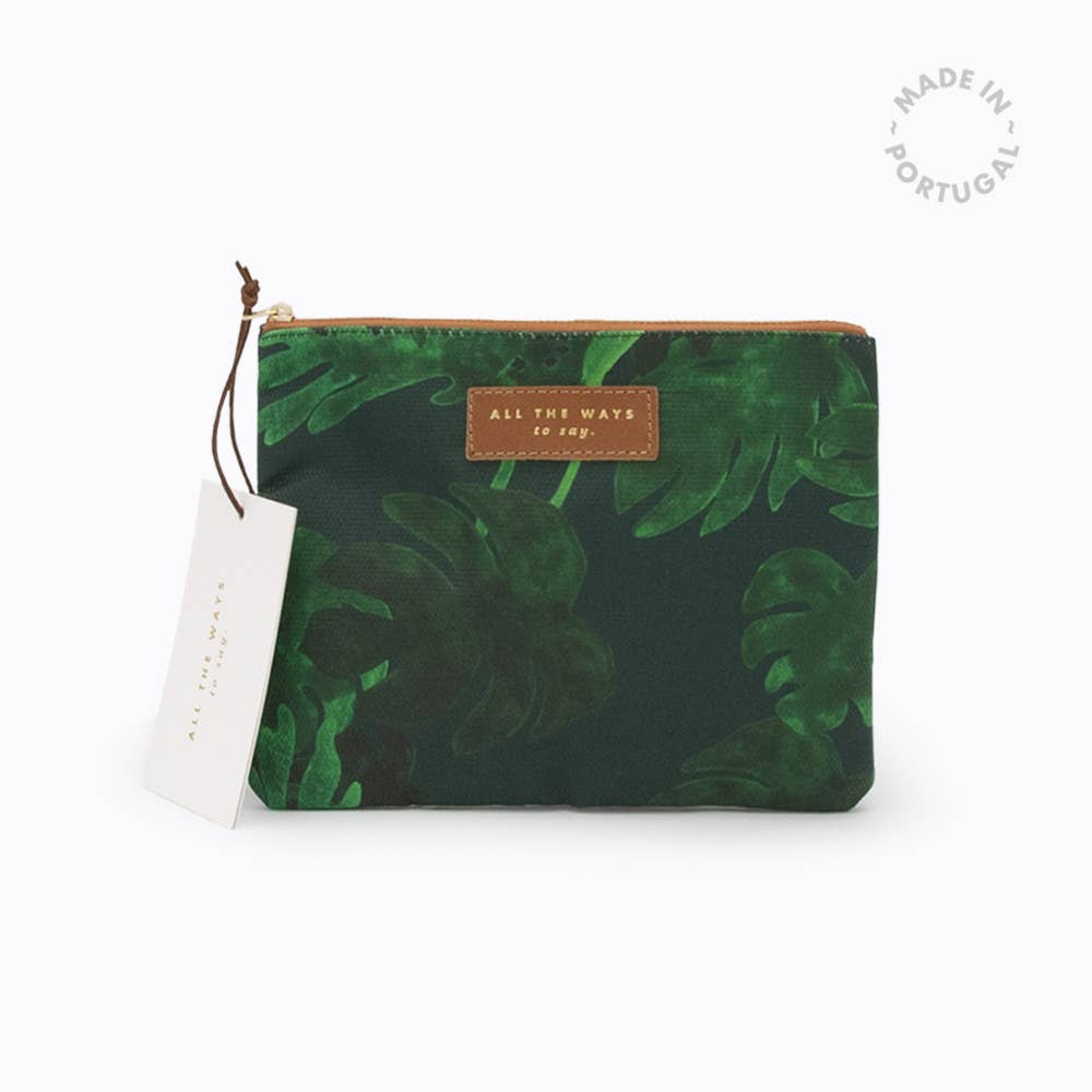 Monstera Clutch Bag