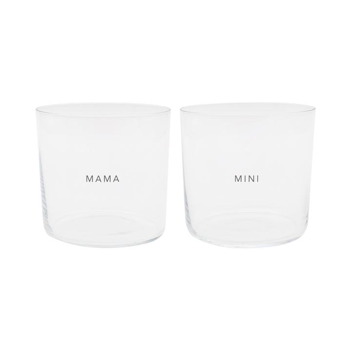 Drinking Glass Mama & Mini - Set of 2