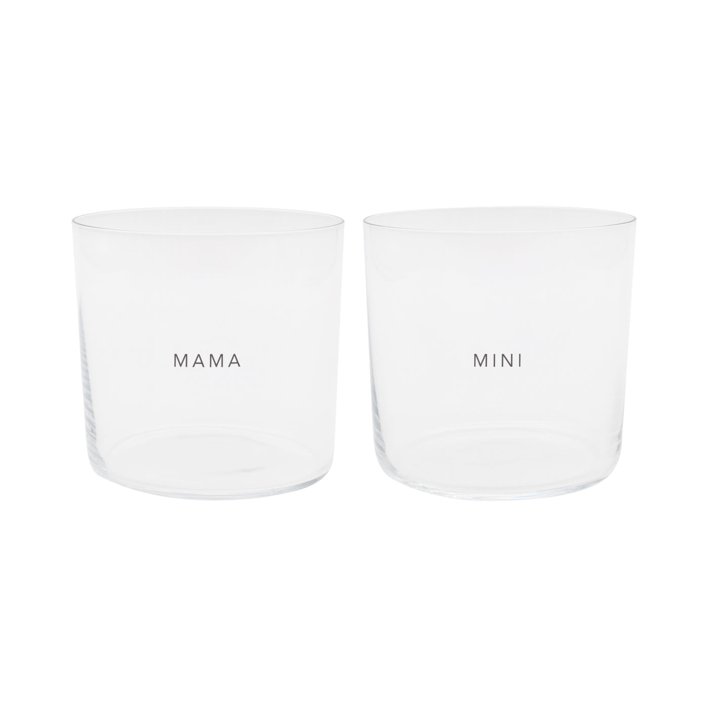 Drinking Glass Mama & Mini - Set of 2