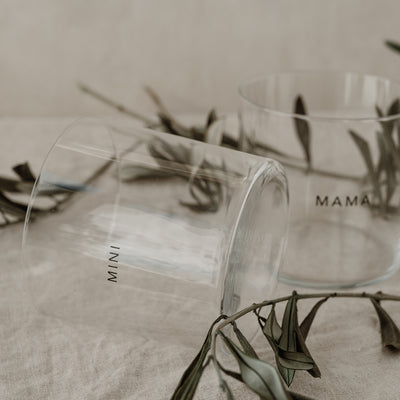 Drinking Glass Mama & Mini - Set of 2