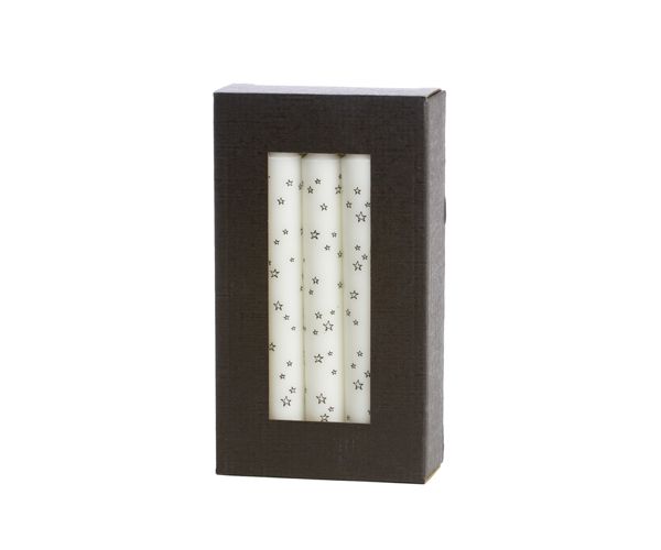 Eco-friendly dinner candle By Kimmi - Lines/stars/hearts